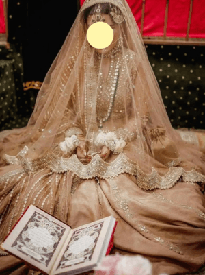 Hand-Embroidered Bridal Dupatta UK - Pearl, Bead & Sequin Net Veil